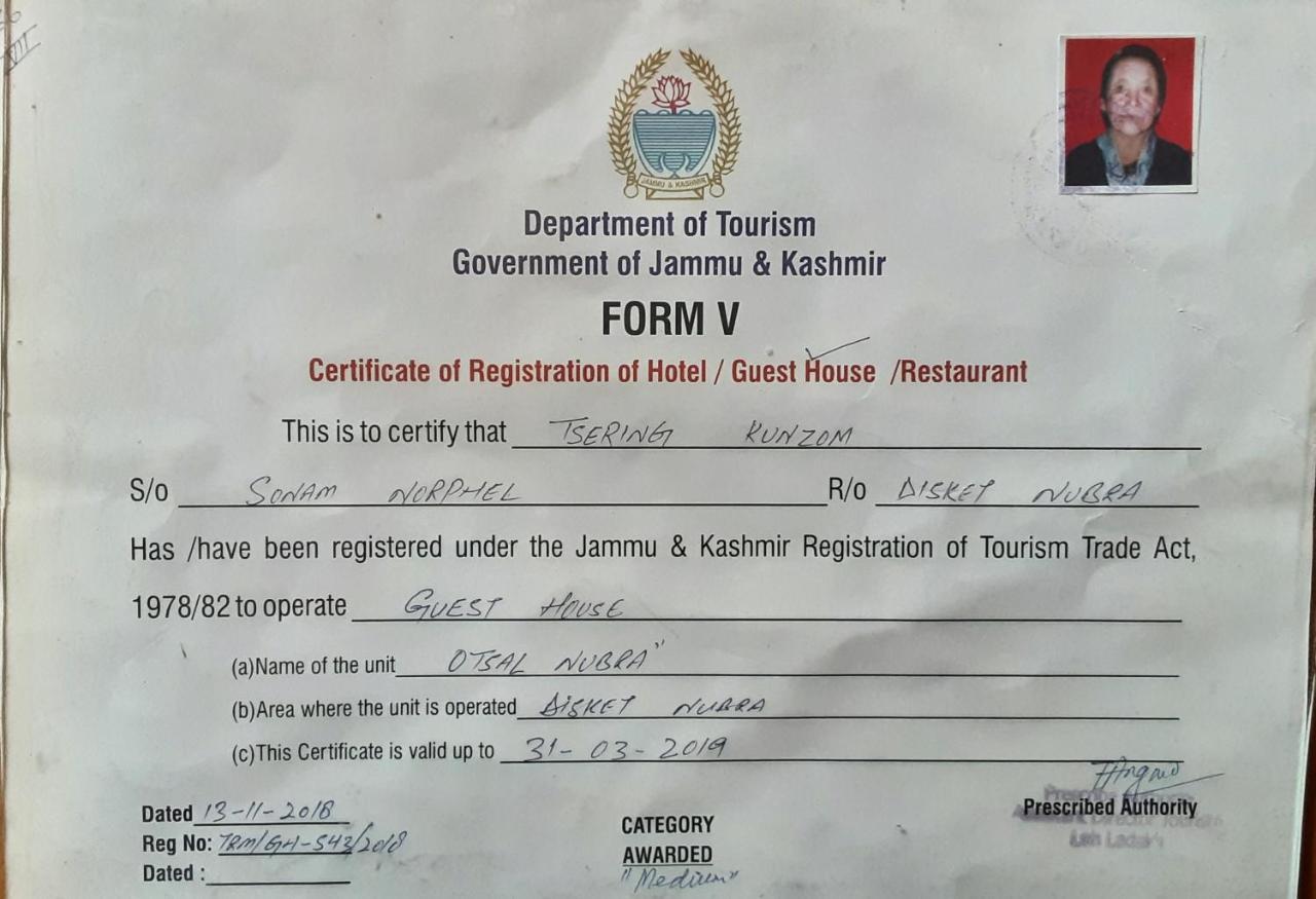 Otsal Guest House Nubra Deskit Zewnętrze zdjęcie